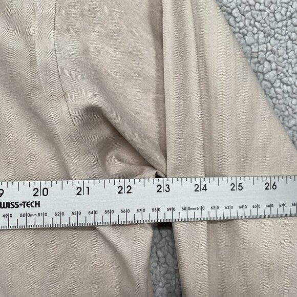 Joseph Abboud Shirt Men's 17 1/2 Tall 36/37 Front Button Up Light Tan Non-Iron - Picture 2 of 10